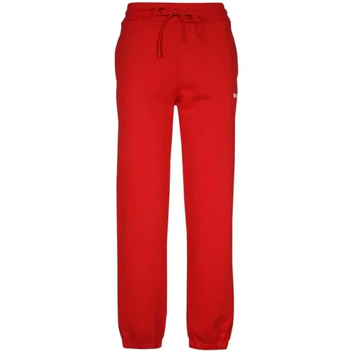 Baumwoll Logo Sweatpants , Damen, Größe: 2XS - MSGM - Modalova