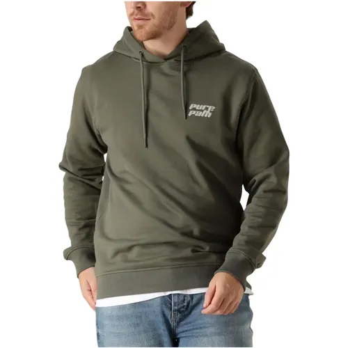 Grüner Hoodie Pullover für Männer , Herren, Größe: 2XL - Pure Path - Modalova