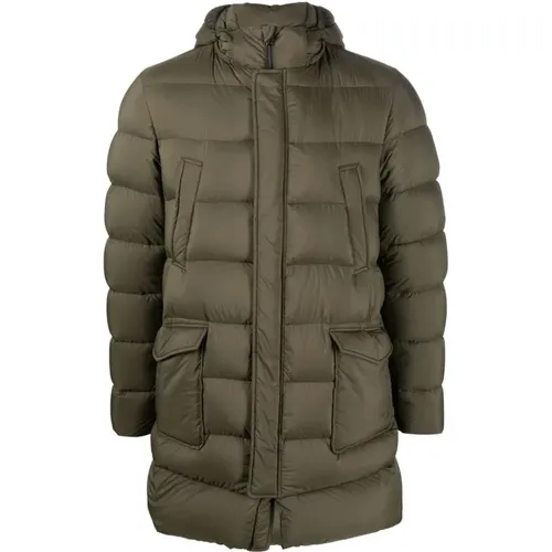 Woven half coat , male, Sizes: 2XL, L, 3XL, M, XL - Herno - Modalova