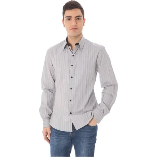 Elegant Italian White Shirt with Collar , male, Sizes: L, XL, 2XL - Costume National - Modalova