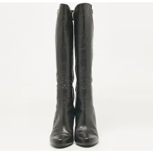 Pre-owned Leather boots , female, Sizes: 8 UK - Gucci Vintage - Modalova