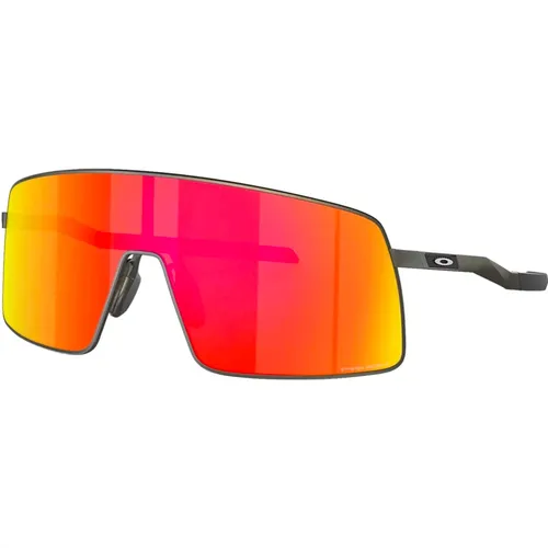 Sutro TI Sonnenbrille in Satin Carbon/Prizm Ruby , Herren, Größe: 36 MM - Oakley - Modalova
