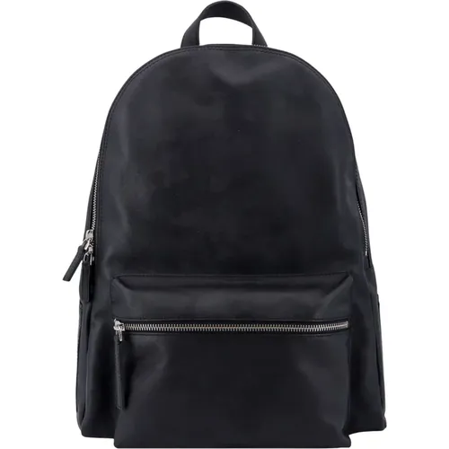 Leather Bucket Backpack & Backpack , male, Sizes: ONE SIZE - Orciani - Modalova