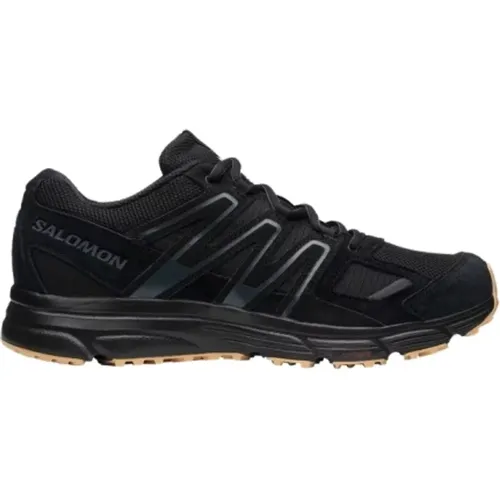 Running Shoes - /Ebony/Gum3 - Leather/Textile , male, Sizes: 3 1/2 UK, 5 UK - Salomon - Modalova