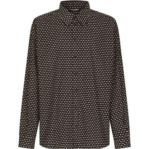 Geometric Print Shirts , male, Sizes: 2XL, M, L, XL - Dolce & Gabbana - Modalova