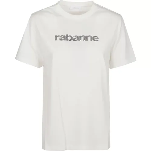 T-Shirt , female, Sizes: L, S, M - Paco Rabanne - Modalova