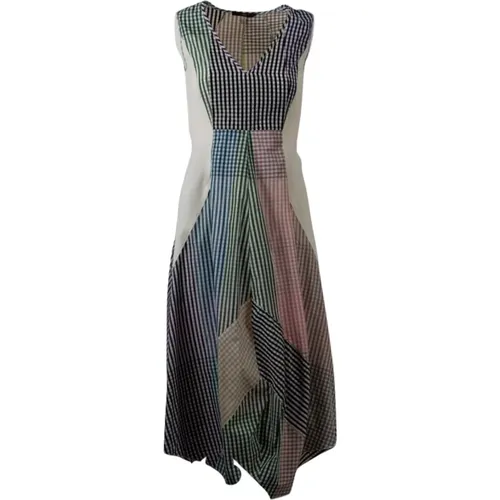 Vichy Checkered Dress , female, Sizes: XS, 2XS - High - Modalova