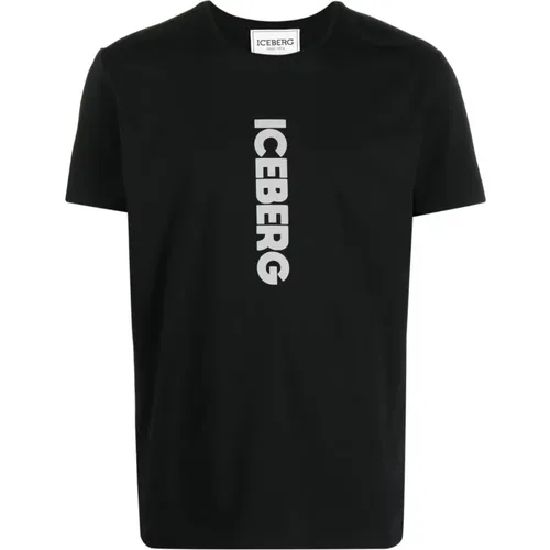 Casual Herren T-Shirt , Herren, Größe: L - Iceberg - Modalova