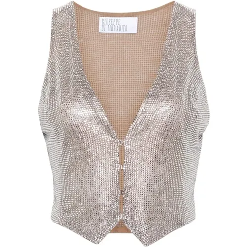 Crystal Vest , female, Sizes: 2XS - Giuseppe Di Morabito - Modalova