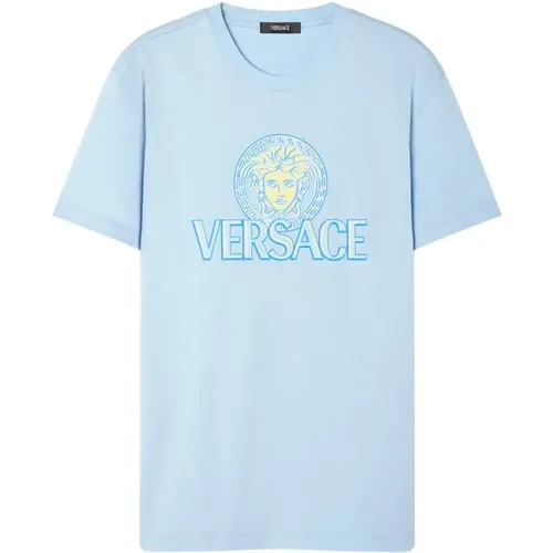 T-Shirts , Herren, Größe: XL - Versace - Modalova