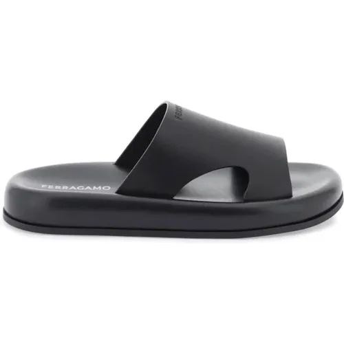 Sliders , Herren, Größe: 40 EU - Salvatore Ferragamo - Modalova