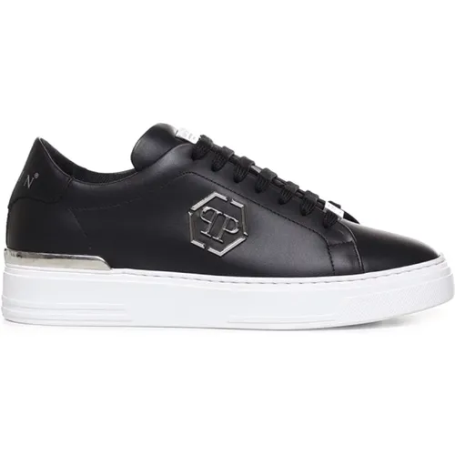 Leather Lace-Up Sneakers Italy , male, Sizes: 13 UK, 12 UK, 7 UK, 9 UK - Philipp Plein - Modalova