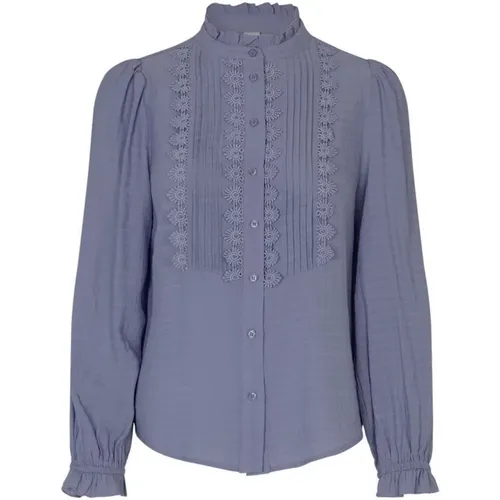 Feminine Blouse with Embroidered Details , female, Sizes: XS, XL - Lollys Laundry - Modalova