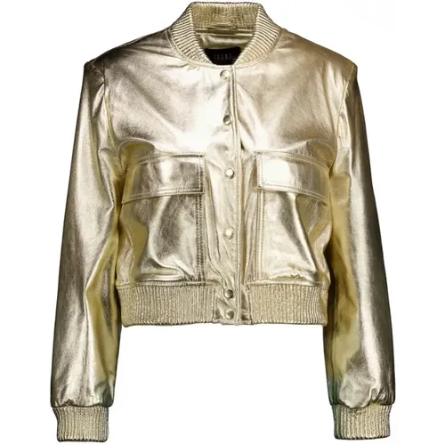 Goldene Jacke für Damen , Damen, Größe: L - Ibana - Modalova