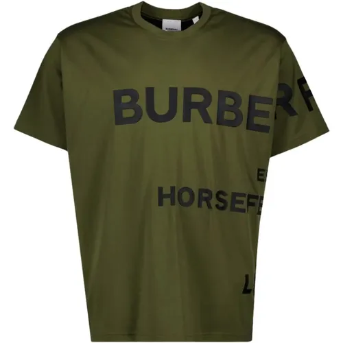 Herren Harlford T-Shirt, Rundhals, Kurzarm , Herren, Größe: XS - Burberry - Modalova
