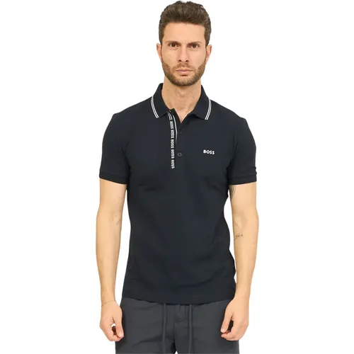 Polo Shirt 3-Button Closure , male, Sizes: M, XL, S, 3XL, L, 2XL - Hugo Boss - Modalova