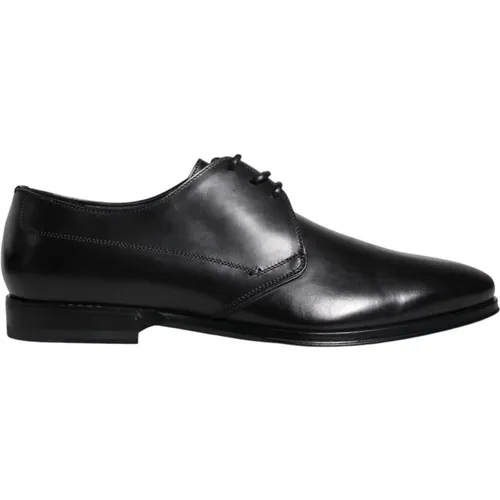 Leather Derby Dress Shoes , male, Sizes: 5 UK - Dolce & Gabbana - Modalova