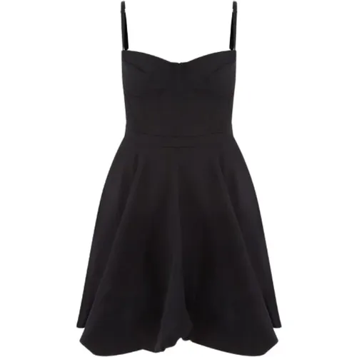 Strapless Mini Dress with Balloon Skirt , female, Sizes: S - Del Core - Modalova