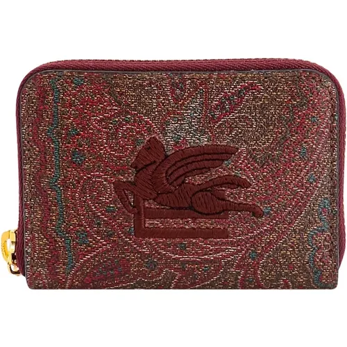 Braune Paisley Stoff Kartenhalter - ETRO - Modalova