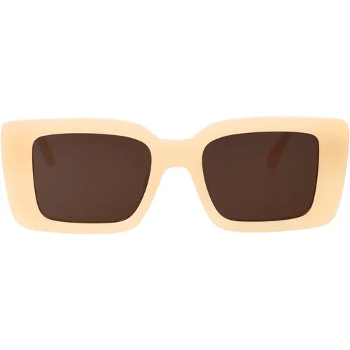 Stylish Dorris Sunglasses for Summer , female, Sizes: 52 MM - Palm Angels - Modalova