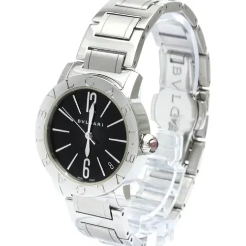 Pre-owned Stainless Steel watches , male, Sizes: ONE SIZE - Bvlgari Vintage - Modalova