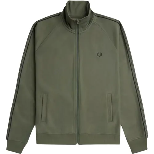 Kontrastband Tracktop , Herren, Größe: S - Fred Perry - Modalova