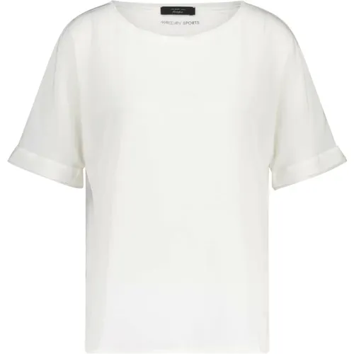Semitransparentes Blusenshirt , Damen, Größe: XL - Marc Cain - Modalova