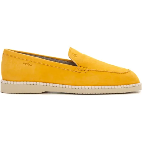 Mocassino Loafer in suede , Damen, Größe: 36 1/2 EU - Hogan - Modalova