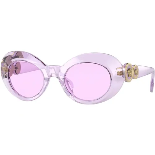 Junior Sunglasses Transparent Violet/Light Violet,/Grey Junior Sunglasses - Versace - Modalova