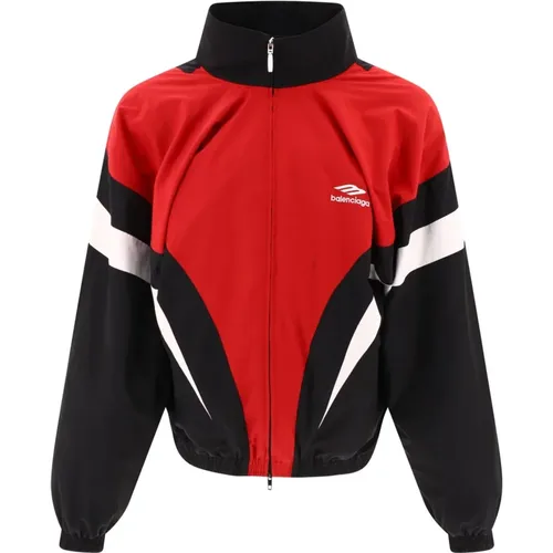 Off Shoulder Tracksuit Sports Icon Jacket , male, Sizes: M, S - Balenciaga - Modalova