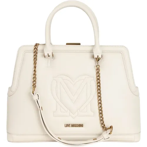 Logo Embossed Women's Bag , female, Sizes: ONE SIZE - Love Moschino - Modalova