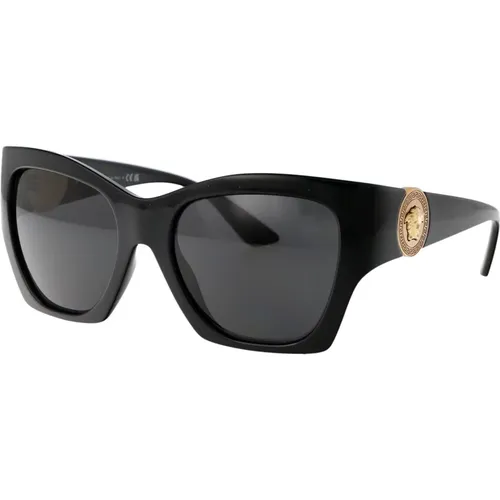 Stylish Sunglasses with Model 0Ve4452 , female, Sizes: 55 MM - Versace - Modalova