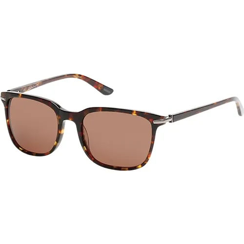 Stilvolle Sonnenbrille Braun Havana Rahmen - Gant - Modalova
