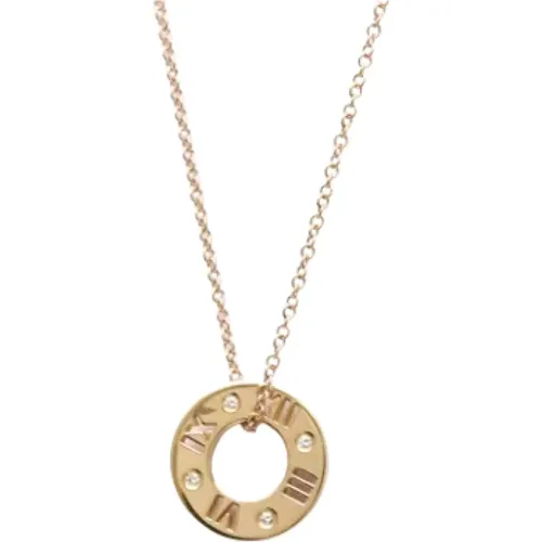 Pre-owned Rose Gold necklaces , female, Sizes: ONE SIZE - Tiffany & Co. Pre-owned - Modalova