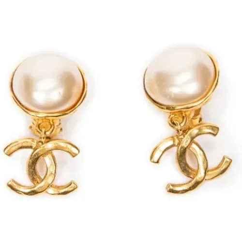 Pre-owned Metal earrings , female, Sizes: ONE SIZE - Chanel Vintage - Modalova