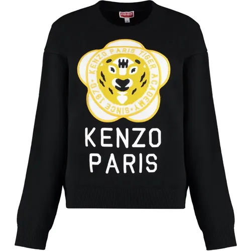 Tiger Academy Crew-neck Sweater , Damen, Größe: M - Kenzo - Modalova