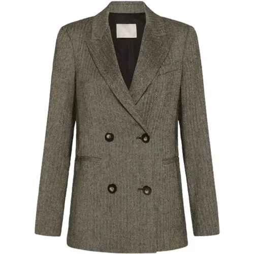 Casual Smoking Stil Blazer , Damen, Größe: M - Momoni - Modalova