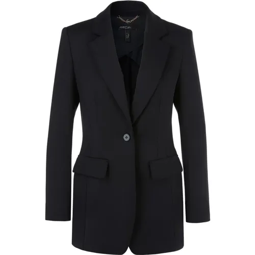 Scuba-jersey blazer with button row , female, Sizes: L - Marc Cain - Modalova