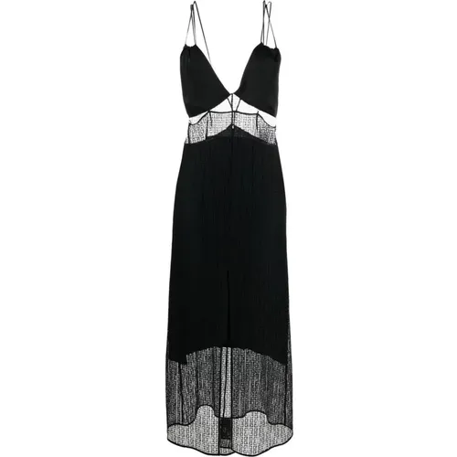 G Motiv Semi Sheer Maxi Kleid - Givenchy - Modalova