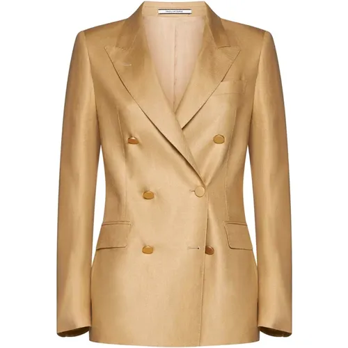 Jacket with Central Split , female, Sizes: S, XL - Tagliatore - Modalova