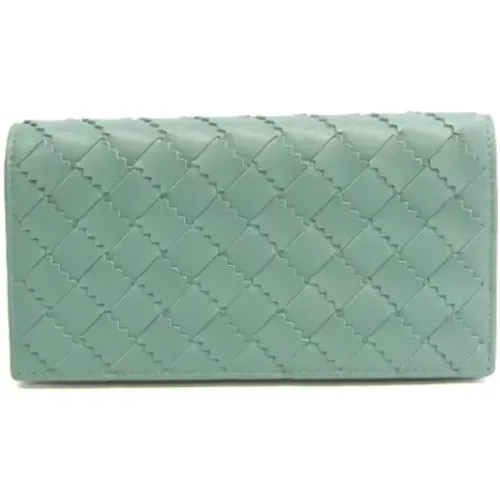 Pre-owned Leather wallets , female, Sizes: ONE SIZE - Bottega Veneta Vintage - Modalova