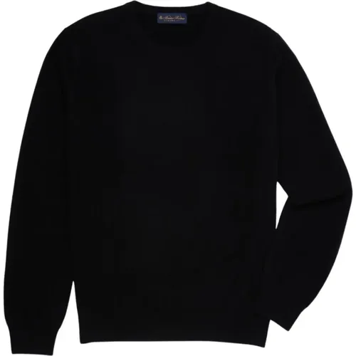 Cashmere Crew-Hals-Pullover , Herren, Größe: M - Brooks Brothers - Modalova