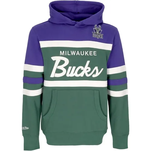 NBA Head Coach Hoodie Original Team Colors , Herren, Größe: L - Mitchell & Ness - Modalova