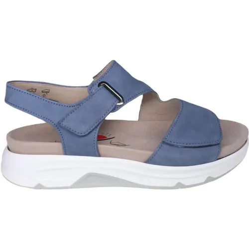 Blaue Walking Sandale mit Herausnehmbaren Einlegesohlen , Damen, Größe: 42 1/2 EU - Gabor - Modalova
