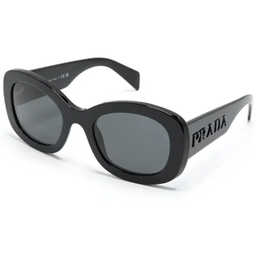 Schwarze Sonnenbrille Stilvoll Für Den Alltag , Damen, Größe: 54 MM - Prada - Modalova