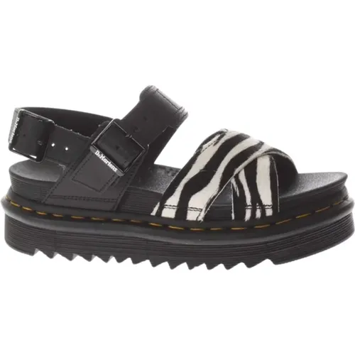 Zebra Hair Sandals , female, Sizes: 8 UK, 7 UK, 5 UK - Dr. Martens - Modalova