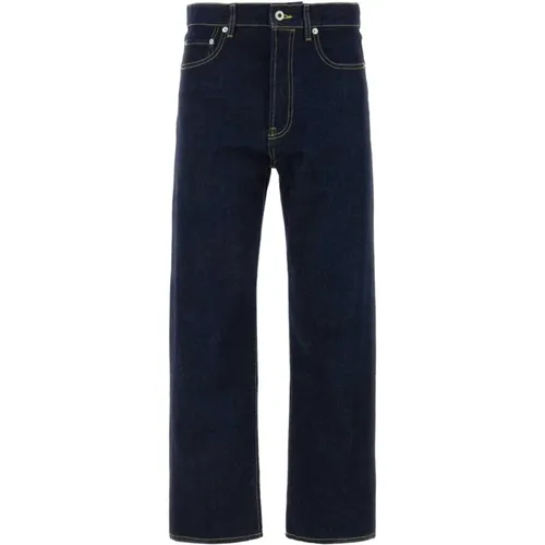 Zeitlose dunkelblaue Denim-Jeans , Herren, Größe: W34 - Kenzo - Modalova