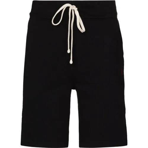 Schwarze Shorts mit Kordelzug, Lässig und Stilvoll , Herren, Größe: XL - Ralph Lauren - Modalova
