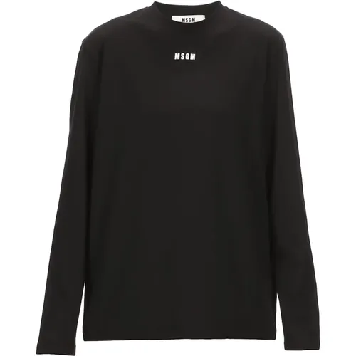 Long Sleeve Tops , Damen, Größe: M - MSGM - Modalova