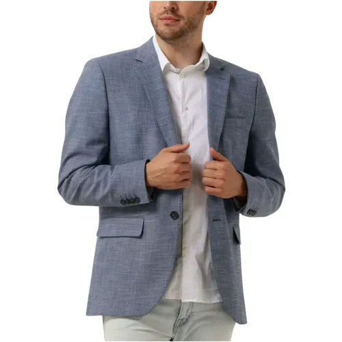 Blaue Blazer Brodie Struktur Trendy , Herren, Größe: L - Selected Homme - Modalova